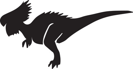 Dinosaur silhouette vector EPS