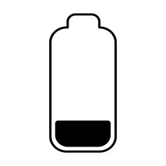 Low battery icon Vertical vector illustration