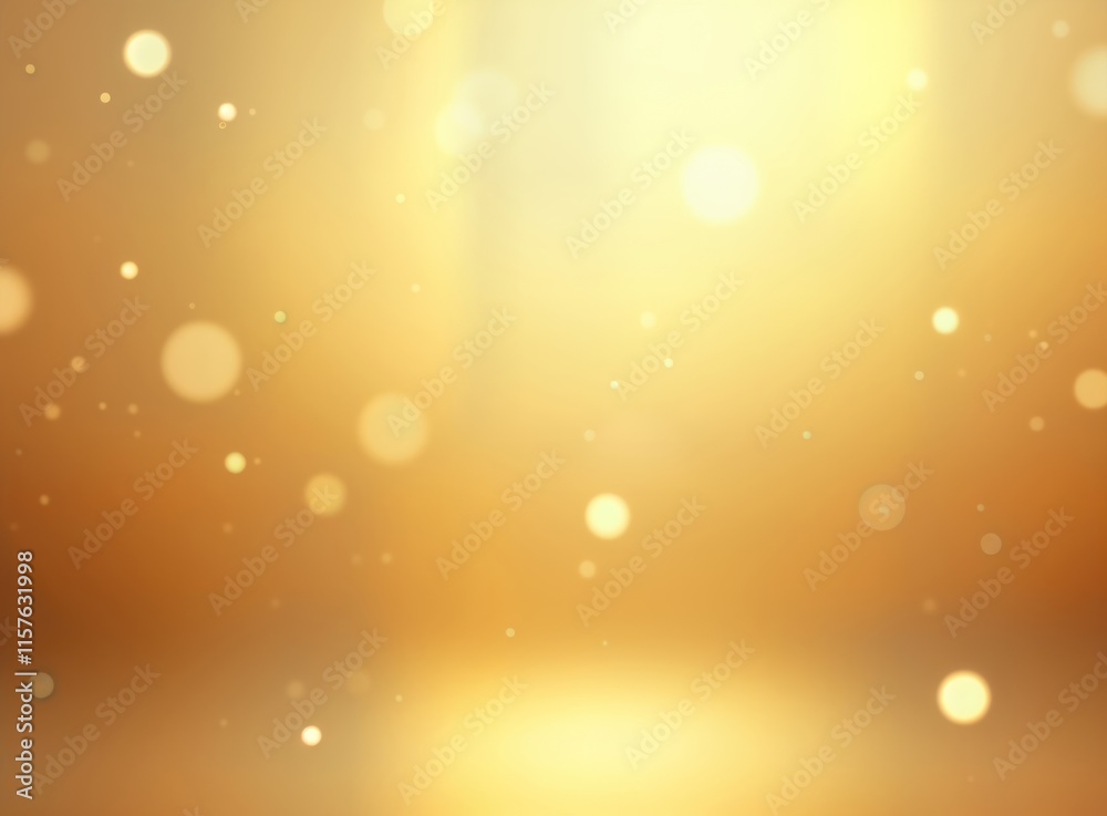 Poster Abstract gold gradient background with soft glowing effects. Blurred texture creates celebratory atmosphere ideal for Christmas Valentine Day. Design modern, luxurious with golden light. Suitable for