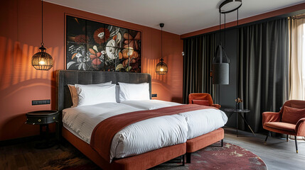 luxury hotel bedroom