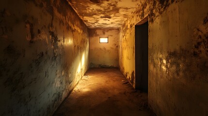 Obraz premium Eerie Room of Fear and Tension