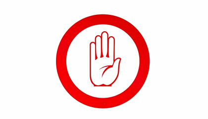 Obraz premium stop hand sign