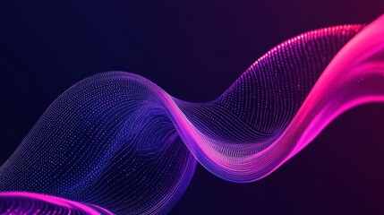 Abstract pink and blue wave background