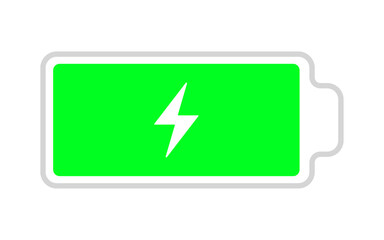 battery Charge icon Horizontal vector illustration