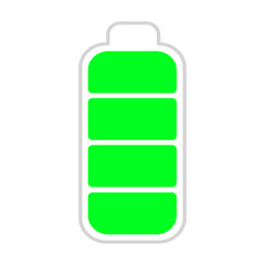 Obraz premium battery icon Vertical vector illustration