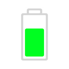 battery icon Vertical vector illustration