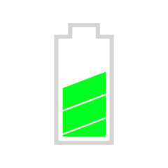 battery icon Vertical vector illustration