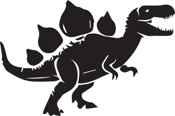 Fototapeta premium Dinosaur silhouette vector EPS