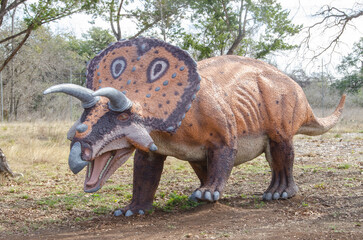 Dinosaurs in the Woods at Bandera Natural History Museum in Bandera, Texas