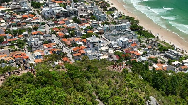 Mirante do Morro do Macaco and Canto Grande Beach - Bombinhas, Santa Catarina, Brazil