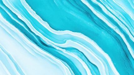 Obraz premium Abstract Blue Wave Pattern with White Curves for Background and Design