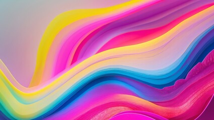 Bright colorful abstract layers with radiant glowing gradients and soft textures
