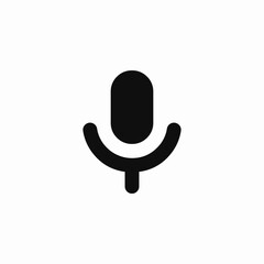 microphone voice icon sign vector