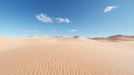 A desert landscape. Generative AI