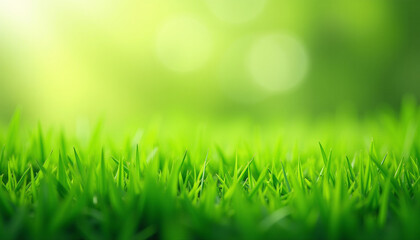 Fototapeta premium Close-up View of Fresh Green Grass