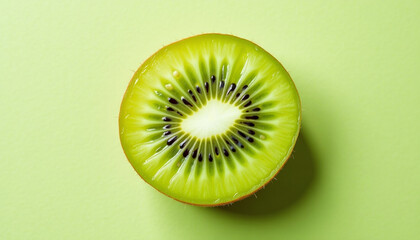Close-up of a Fresh Kiwi Slice
