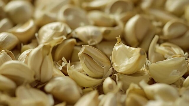 close up of dried garlic background
