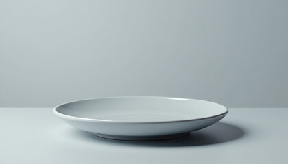 Elegant Empty White Plate - Modern Tableware Design