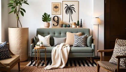 Fototapeta premium home work area_Trend inspiration for your interior designs and social networks such as YouTube, Instagram or WhatsApp. 