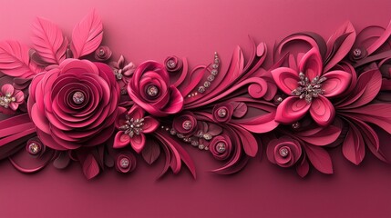 Vibrant floral design artwork creative studio digital art elegant environment close-up view nature inspiration