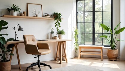 Fototapeta premium home work area_Trend inspiration for your interior designs and social networks such as YouTube, Instagram or WhatsApp. 