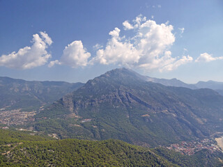 Mountains above Oludeniz in Turkey