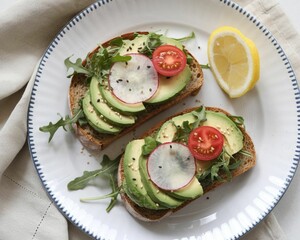 Vibrant Healthy Food Selection for Clean Eating
