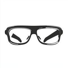 Fototapeta premium Stylish black eyeglasses with a modern design, perfect for daily wear.