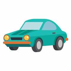 car isolated on white