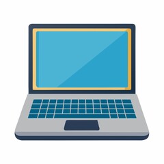 laptop computer isolated on white