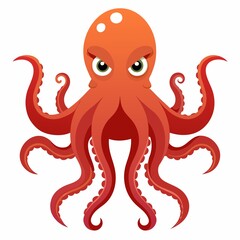 octopus cartoon illustration © anantasen