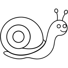 funny snail cartoon