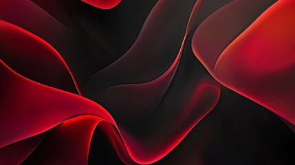 Fototapeta premium Abstract red and black wavy background