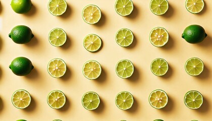 Zesty Lime Grid: Fresh Citrus Patterns