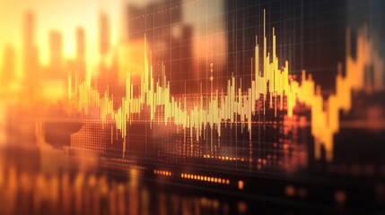 Vibrant FinTech Visualization in Warm Light Design