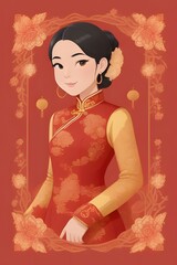 ia generated.  Chinese New Year celebration. Chinese culture. Snake