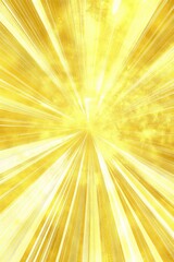 Obraz premium A yellow background with rays of light radiating from the center