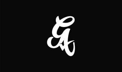 GA Initial handwriting or handwritten logo for identity. Logo with signature and hand drawn style. ga logo, cursive ga logo, check mark, ga monogram