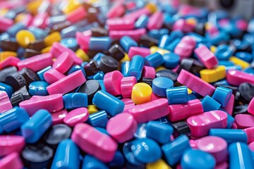 Colorful Plastic Pellets for Industrial Use