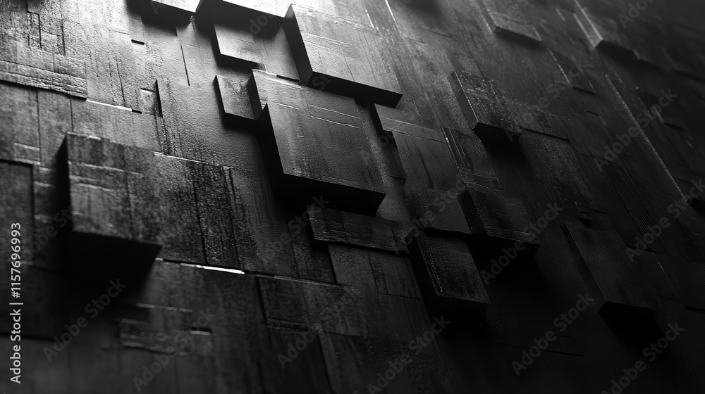 Poster abstract dark gray geometric texture background