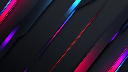 Fototapeta premium Abstract neon lines background