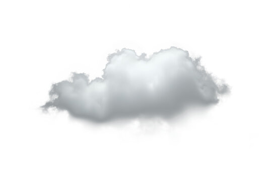 Clean white cloud transparent backgrounds special effect