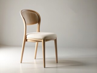 Elegant Light Wood Dining Chair, Perfect for Modern Interiors
