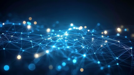 Obraz premium Abstract network connection background