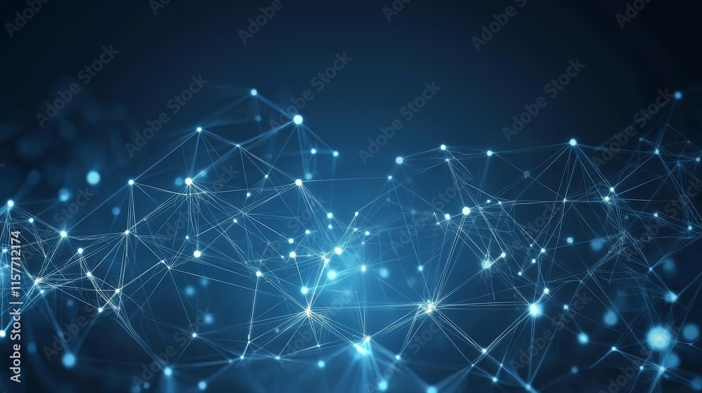 Fototapete abstract plexus network background. digital technology concept.