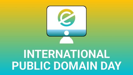 International Public Domain Day web banner design illustration  © Reabetswe