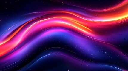 Fototapeta premium Abstract Colorful Waves Flowing Through Space