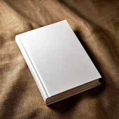 Empty template of book cover. Illustration for hardcover or softcover literature or publishing materials. Mockup or closeup for publishers and readers, writers. Typography, print theme