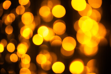 abstract bokeh light on black background