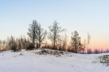 The cultural landscape between Bilitt and Balke at Toten, Norway, in December 2024.